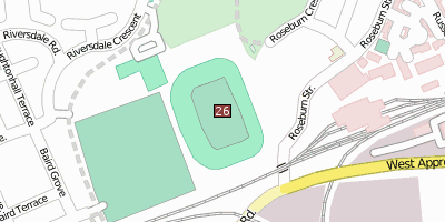 Murrayfield Stadium Edinburgh Stadtplan