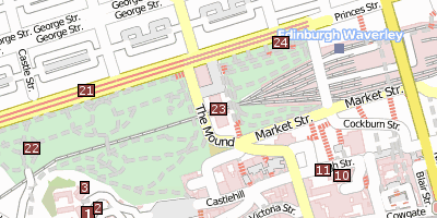 Stadtplan National Gallery of Scotland