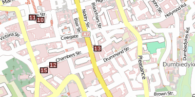 Stadtplan University of Edinburgh Edinburgh